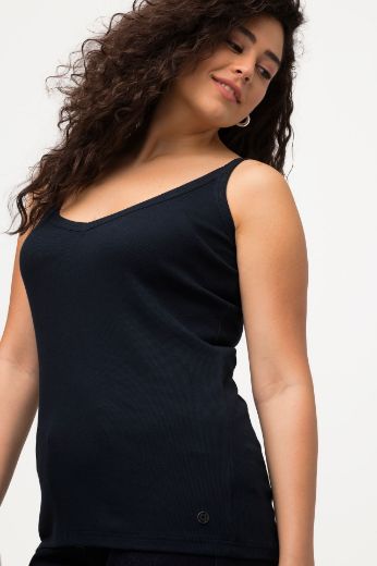 Plus size veliki brojevi Top V ovratnim tanke naramenice za punije