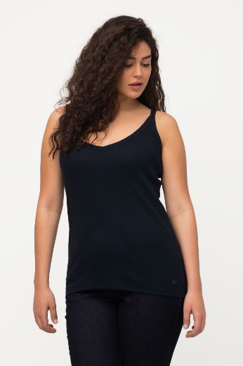 Plus size veliki brojevi Top V ovratnim tanke naramenice za punije