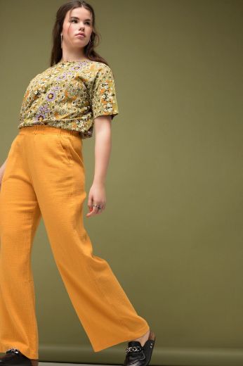 Plus size veliki brojevi Hlače šireg kroja nogavica za punije