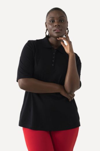 Plus size veliki brojevi Majica Polo kratkih rukava za punije