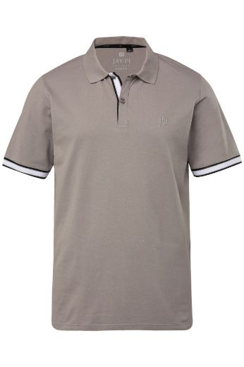 Plus size veliki brojevi Majica Polo s prugama na obrubu rukava za punije