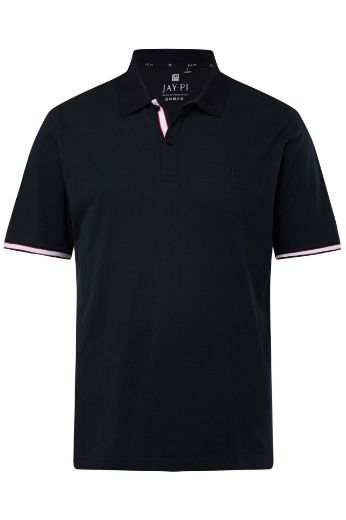 Plus size veliki brojevi Majica Polo s prugama na obrubu rukava za punije