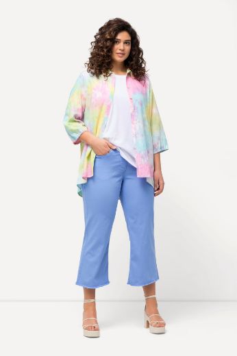 Plus size veliki brojevi Traperice 7/8 šireg kroja nogavica za punije