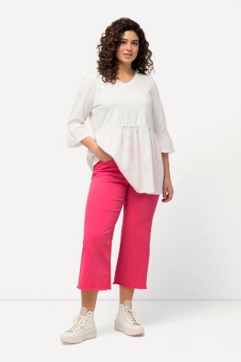 Plus size veliki brojevi Traperice 7/8 šireg kroja nogavica za punije