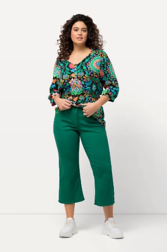 Plus size veliki brojevi Traperice 7/8 šireg kroja nogavica za punije