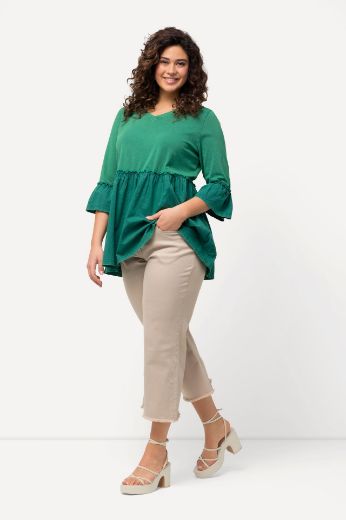 Plus size veliki brojevi Traperice 7/8 šireg kroja nogavica za punije