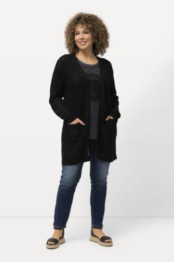 Plus size veliki brojevi Kardigan mrežasti bez kopčanja za punije
