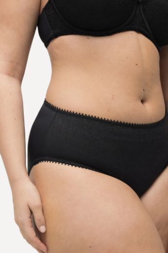 Plus size veliki brojevi Gaćice midi od čipke za punije