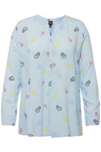 Plus size veliki brojevi Bluza dugih rukava s printom za punije