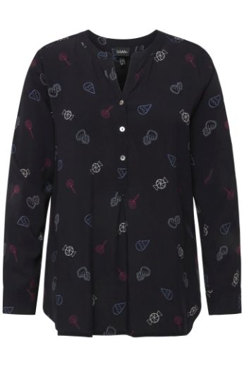 Plus size veliki brojevi Bluza dugih rukava s printom za punije