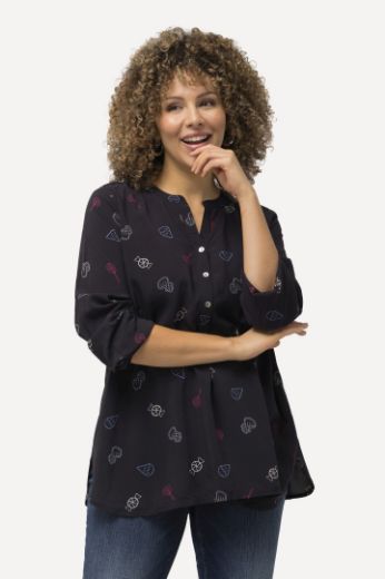 Plus size veliki brojevi Bluza dugih rukava s printom za punije