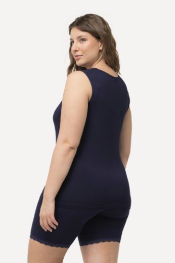 Plus size veliki brojevi Potkošulja s dodatkom ukrasne čipke za punije