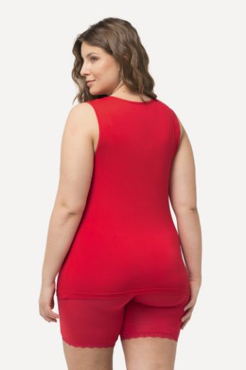 Plus size veliki brojevi Potkošulja s dodatkom ukrasne čipke za punije