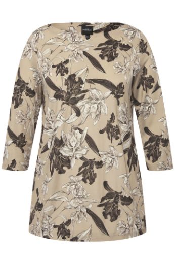 Plus size veliki brojevi Bluza elegantna Slinky cvjetnog printa za punije