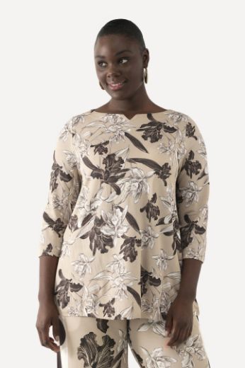 Plus size veliki brojevi Bluza elegantna Slinky cvjetnog printa za punije