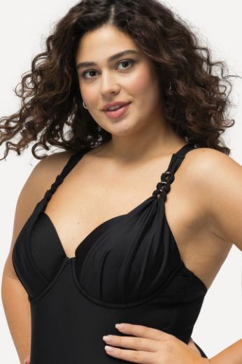 Plus size veliki brojevi Kupaći kostim jednodijelni s lagano podstavljenim košaricama za punije