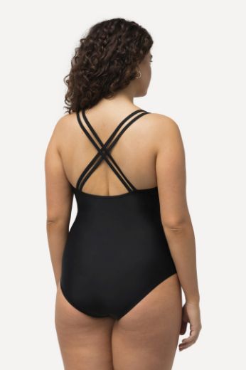 Plus size veliki brojevi Kupaći kostim jednodijelni s lagano podstavljenim košaricama za punije