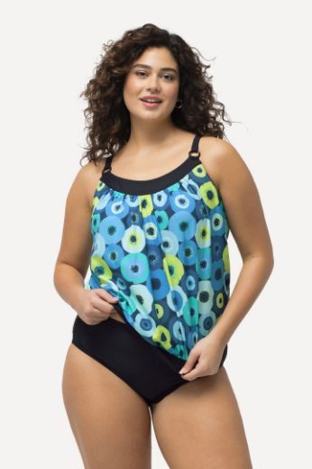 Plus size veliki brojevi Kupaći kostim Tankini motiv krugova za punije