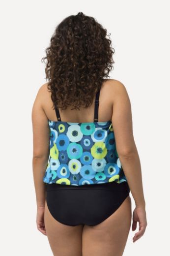 Plus size veliki brojevi Kupaći kostim Tankini motiv krugova za punije