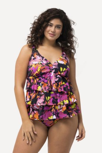 Plus size veliki brojevi Kupaći kostim Tankini s volanima za punije
