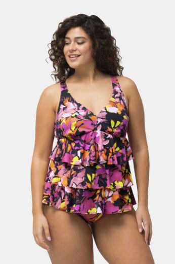 Plus size veliki brojevi Kupaći kostim Tankini s volanima za punije