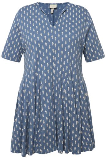 Plus size veliki brojevi Majica kratkih rukava dužeg kroja s printom za punije