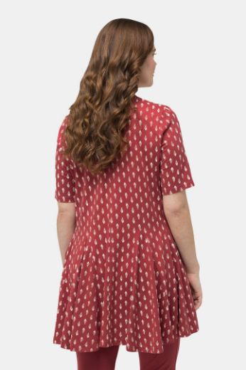 Plus size veliki brojevi Majica kratkih rukava dužeg kroja s printom za punije