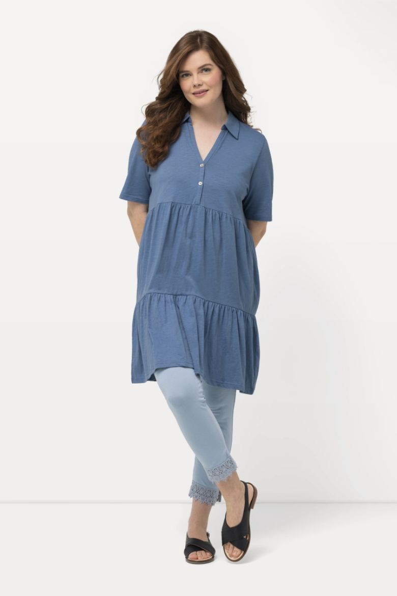 Plus size veliki brojevi Majica Polo A kroja za punije