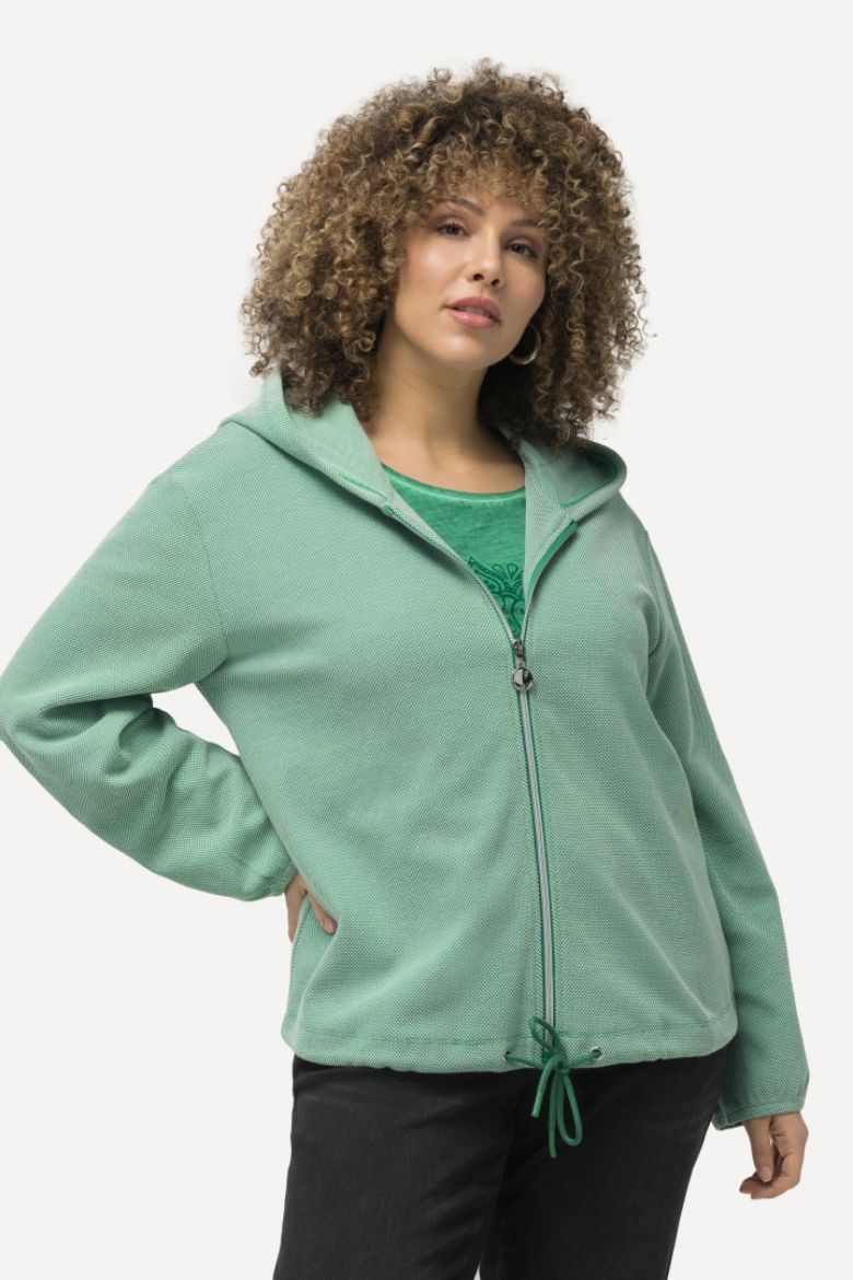 Plus size veliki brojevi Majica s kapuljačom i patentnim zatvaračem za punije