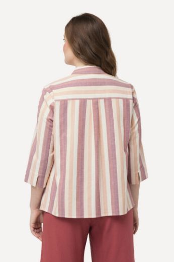 Plus size veliki brojevi Bluza na vezanje 3/4 rukavi za punije