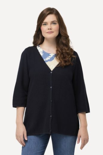 Plus size veliki brojevi Kardigan s 3/4 rukavima za punije