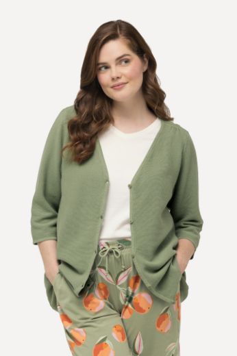 Plus size veliki brojevi Kardigan s 3/4 rukavima za punije