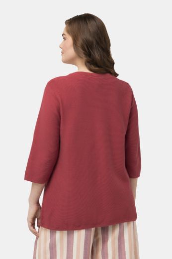Plus size veliki brojevi Kardigan s 3/4 rukavima za punije