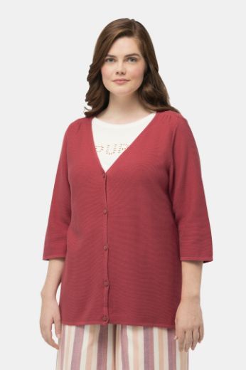Plus size veliki brojevi Kardigan s 3/4 rukavima za punije