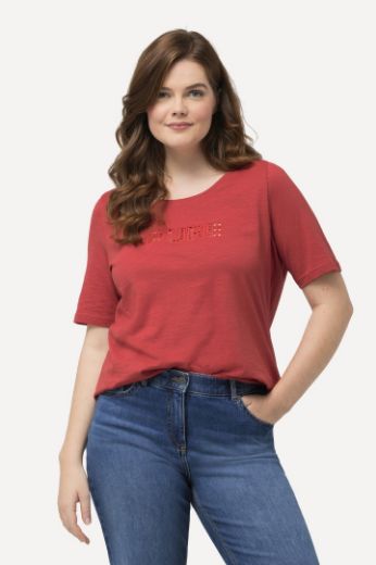 Plus size veliki brojevi Majica A kroja s izvezenim natpisom za punije