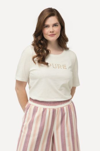 Plus size veliki brojevi Majica A kroja s izvezenim natpisom za punije