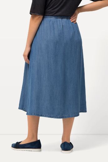 Plus size veliki brojevi Suknja traper na vezanje za punije