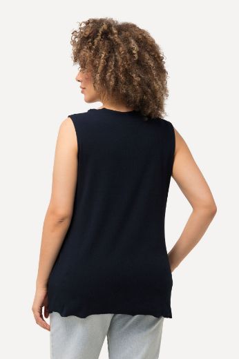 Plus size veliki brojevi Top s naborima na prednjoj strani za punije