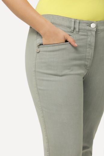 Plus size veliki brojevi Hlače 7/8 s kosim džepovima za punije