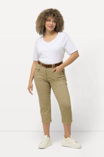 Plus size veliki brojevi Hlače 7/8 s kosim džepovima za punije