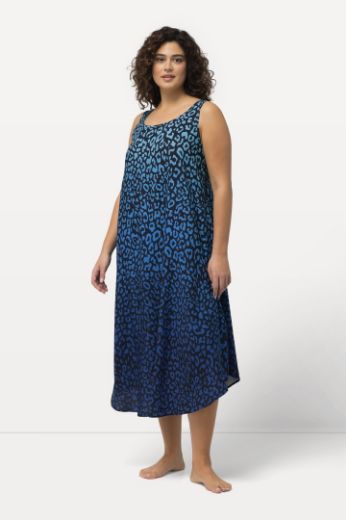 Plus size veliki brojevi Haljina bez rukava s printom leoparda za punije