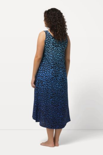 Plus size veliki brojevi Haljina bez rukava s printom leoparda za punije