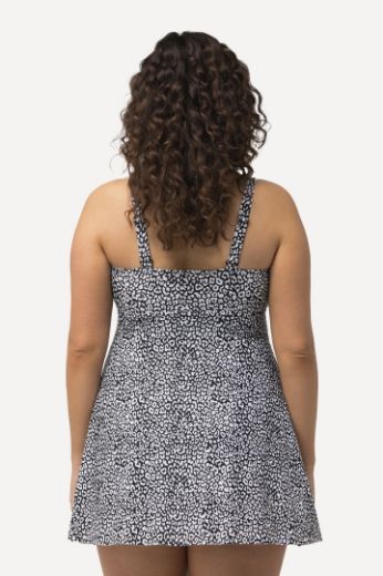 Plus size veliki brojevi Kupaći kostim haljina životinjskog printa za punije