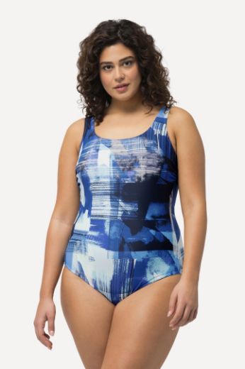 Plus size veliki brojevi Kupaći kostim jednodijelni apstraktnog printa za punije