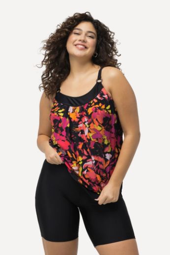 Plus size veliki brojevi Kupaći kostim Tankini s produženim nogavicama za punije