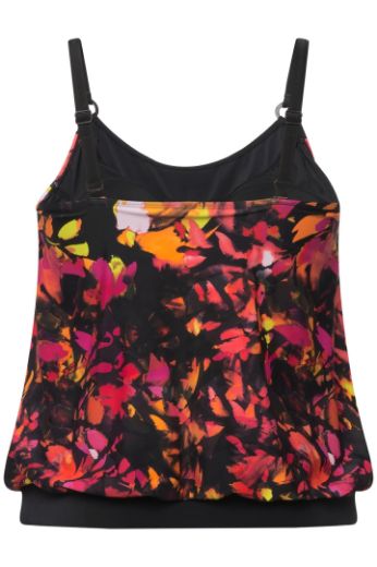 Plus size veliki brojevi Kupaći kostim Tankini s produženim nogavicama za punije