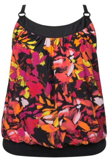 Plus size veliki brojevi Kupaći kostim Tankini s produženim nogavicama za punije