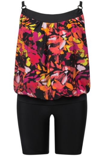 Plus size veliki brojevi Kupaći kostim Tankini s produženim nogavicama za punije