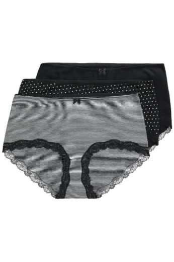 Plus size veliki brojevi Gaćice hipster 3 komada za punije