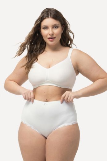 Plus size veliki brojevi Gačice maxi 3 komada s dodatkom čipke na obrubu za punije